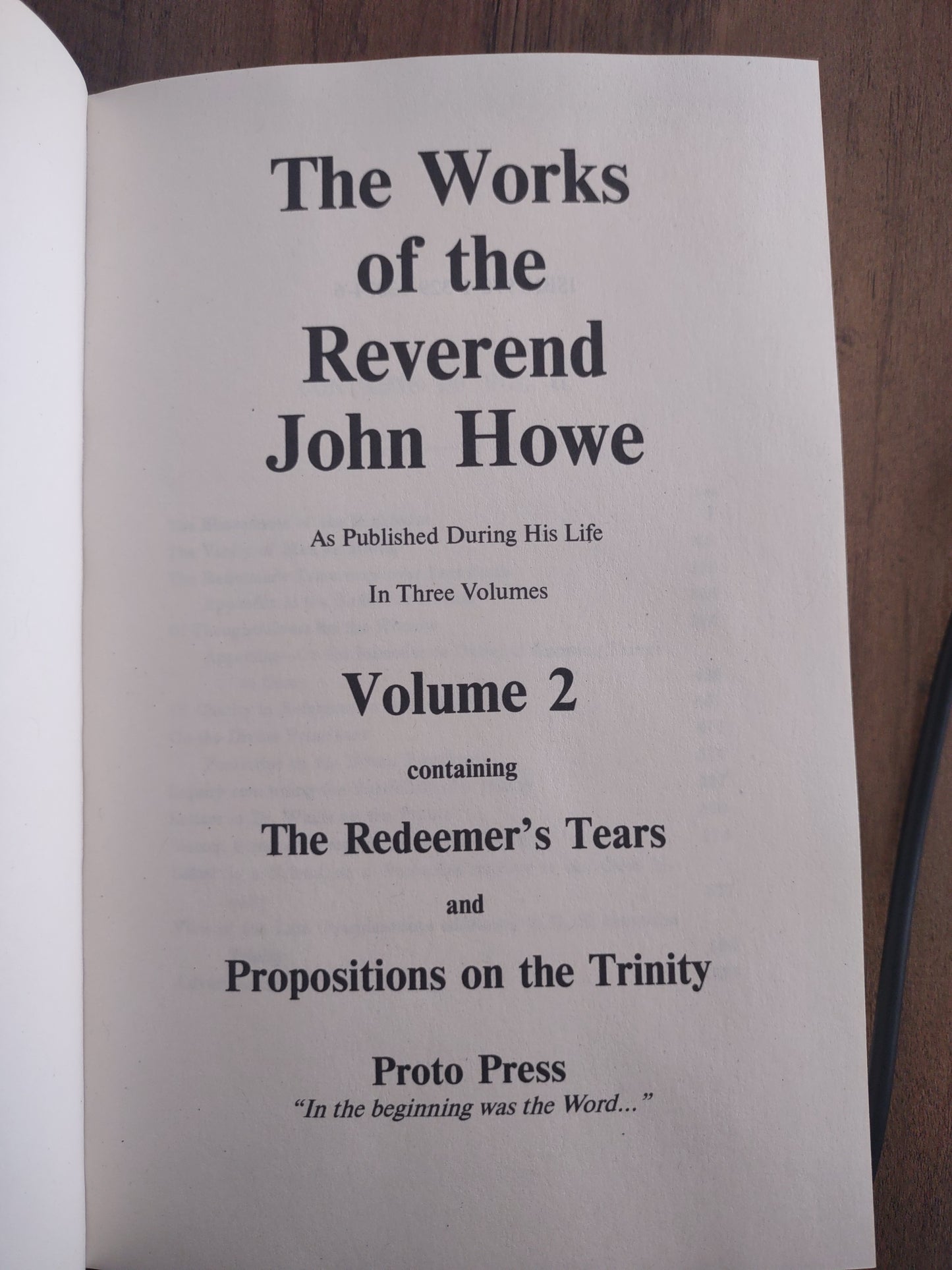 The Works of John Howe (3 Volumes)